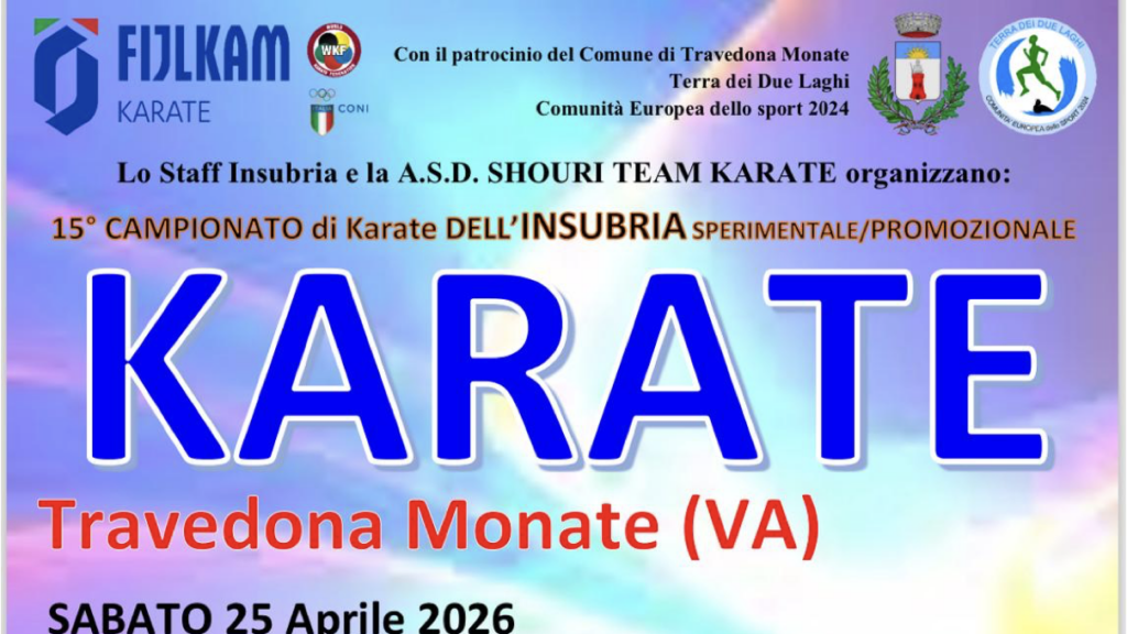 15° CAMPIONATO di Karate Dell’INSUBRIA SPERINALE/PROMOZIONALE